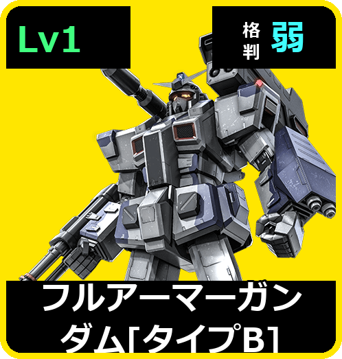 フルアーマーガンダム［タイプB］ Lv1 (C500/Ground)